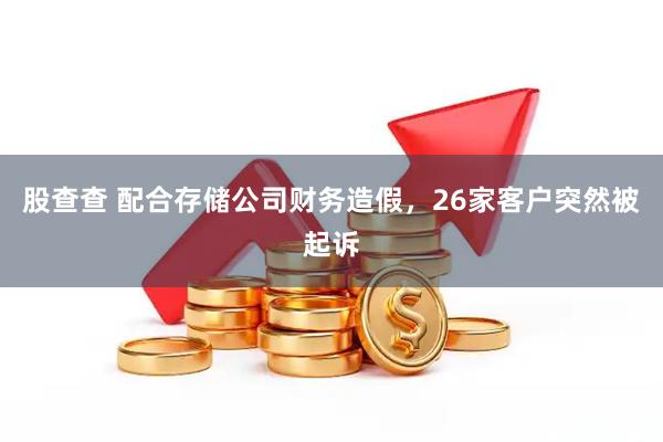 股查查 配合存储公司财务造假，26家客户突然被起诉